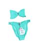 Hunza G Teal Two Piece Swimsuit One size - photo 2
