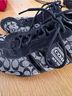Coach Graphic Black Silver Sneakers Size 6 1/2 - photo 3