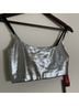 Carbon Solid Silver Sleeveless Top Size S - photo 4
