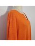 Chico's 100% Linen Solid Orange 3/4 Sleeve Top Size L - photo 8