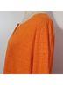 Chico's 100% Linen Solid Orange 3/4 Sleeve Top Size L - photo 9