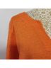 Chico's 100% Linen Solid Orange 3/4 Sleeve Top Size L - photo 6