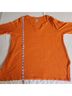 Chico's 100% Linen Solid Orange 3/4 Sleeve Top Size L - photo 13