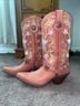 Durango Floral Pink Blue Boots Size 7 - photo 4