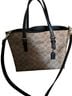 Coach Print Brown Leather Tote One size - photo 1