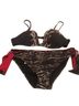 La Perla Animal Print Multi Color Swimsuit Top Size 12 - photo 1