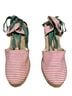 Gap Stripes White Pink Green Wedges Size 6 - photo 2