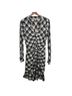 Veronica Beard 100% Viscose Plaid Blue Ivory Cocktail Dress Size 12 - photo 1