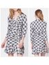 Veronica Beard 100% Viscose Plaid Blue Ivory Cocktail Dress Size 12 - photo 4