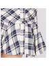 Veronica Beard 100% Viscose Plaid Blue Ivory Cocktail Dress Size 12 - photo 9