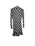 Veronica Beard 100% Viscose Plaid Blue Ivory Cocktail Dress Size 12 - photo 2