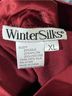 Winter Silks 50% Silk 25% Nylon 25% Viscose 100% Silk Burgundy Blouse Size XL - photo 8