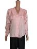 Diane von Furstenberg 100% Polyester Pink Button-Down Shirt Size 12 - photo 1