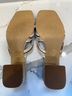 Andre Assous 100% Leather Multi Color Tan White Heels Size 10 - photo 6