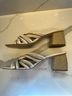 Andre Assous 100% Leather Multi Color Tan White Heels Size 10 - photo 7