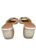 Andre Assous 100% Leather Multi Color Tan White Heels Size 10 - photo 2