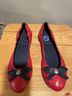 Jack Rogers 100% Leather Red Blue Flats Size 6 1/2 - photo 3