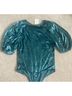 Free People 100% Polyester Teal Bodysuit Size S - photo 5