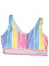 Shein Stripes Multi Color Swimsuit Top Size M - photo 1