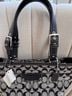 Coach 100% Canvas Black Gray Tote One size - photo 5