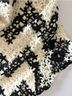 Talbots Floral Chevron-herringbone Black White Casual Dress Size 6 - photo 6