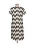 Talbots Floral Chevron-herringbone Black White Casual Dress Size 6 - photo 2