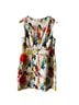 Boden Floral Red Blue Green Pink White Casual Dress Size 8 - photo 2