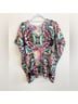 Johnny Was 100% Silk Floral Blue Pink Silk Cardigan Size S - photo 6