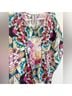 Johnny Was 100% Silk Floral Blue Pink Silk Cardigan Size S - photo 4