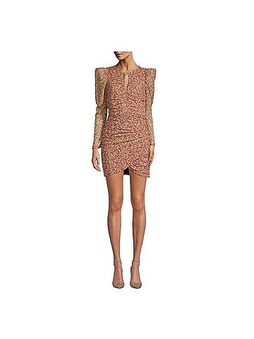 Bardot Ditsy Floral Mini Dress Ruched Slim Casual Dress (view 1)