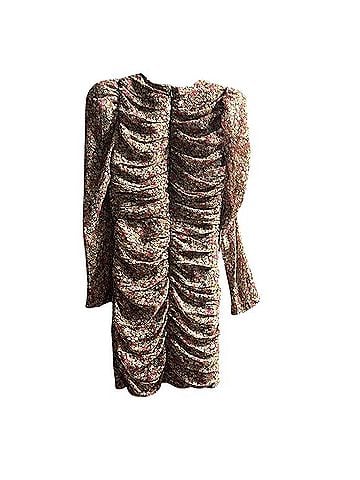 Bardot Ditsy Floral Mini Dress Ruched Slim Casual Dress (view 2)