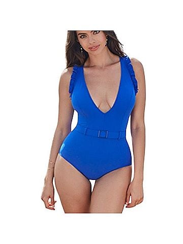 Skinny Dippers Cinched Waist One Piece Swimsuit One Piece Swimsuit (view 1)