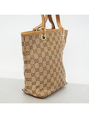 Gucci Gucci GG Canvas Tote Bag 002 1099 Beige Women's (view 2)