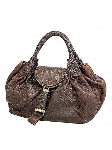 Fendi Fendi Spy Bag Leather Handbag, Brown Gold, Women's (view 1)