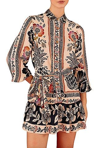 FARM Rio romantic mini dress-garden Cocktail Dress (view 2)