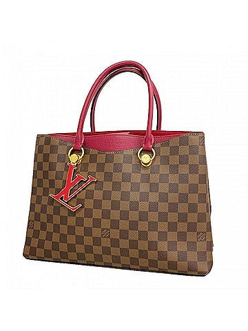 Louis Vuitton Louis Vuitton Damier LV Riverside Tote Bag N40052 Ebene Lidvan Ladies (view 1)