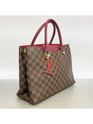 Louis Vuitton Louis Vuitton Damier LV Riverside Tote Bag N40052 Ebene Lidvan Ladies (view 2)