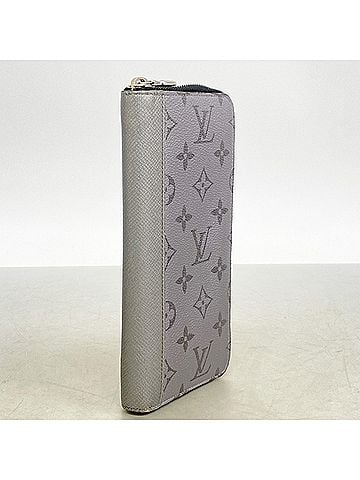 Louis Vuitton Louis Vuitton Taigarama Zippy Wallet Vertical M30841 Silver Men's Long (view 2)
