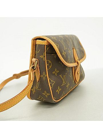 Louis Vuitton Louis Vuitton Monogram Gibeciere PM Shoulder Bag M42248 Brown Women's (view 2)