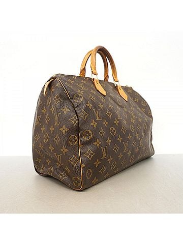 Louis Vuitton Louis Vuitton Monogram Speedy 35 Handbag M41107 Brown Women's (view 2)