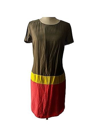 Boden Silk Colorblock Sheath Dress Casual Dress (view 1)