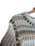 Cinq à Sept Ombre Blue Brown Gray Pullover Sweater Size XS - photo 8