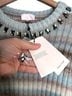 Cinq à Sept Ombre Blue Brown Gray Pullover Sweater Size XS - photo 5