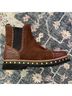 Free People 100% Leather Brown Ankle Boots Size 7 - photo 4