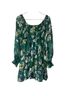Greylin 100% Polyester 92% Polyester 8% Spandex Floral Green Casual Dress Size XS - photo 1
