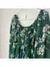 Greylin 100% Polyester 92% Polyester 8% Spandex Floral Green Casual Dress Size XS - photo 4
