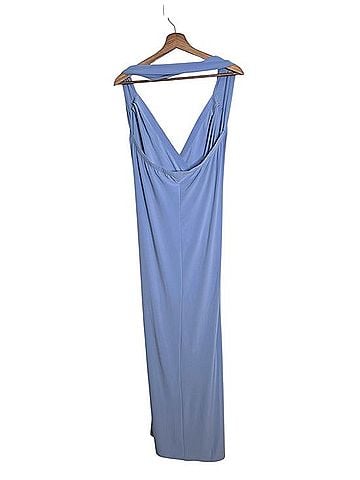 Norma Kamali Sweetheart Halter Ruched Asymmetrical Side Drape Midi Dress Casual Dress (view 2)