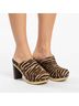 Veronica Beard Zebra Print Brown Tan Mule/Clog Size 7 - photo 3
