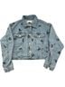 Current/Elliott Print Blue Black Denim Jacket Size L - photo 1