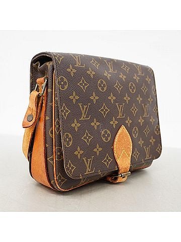 Louis Vuitton Louis Vuitton Monogram Cartouchiere GM Shoulder Bag M51252 Brown Women's (view 2)